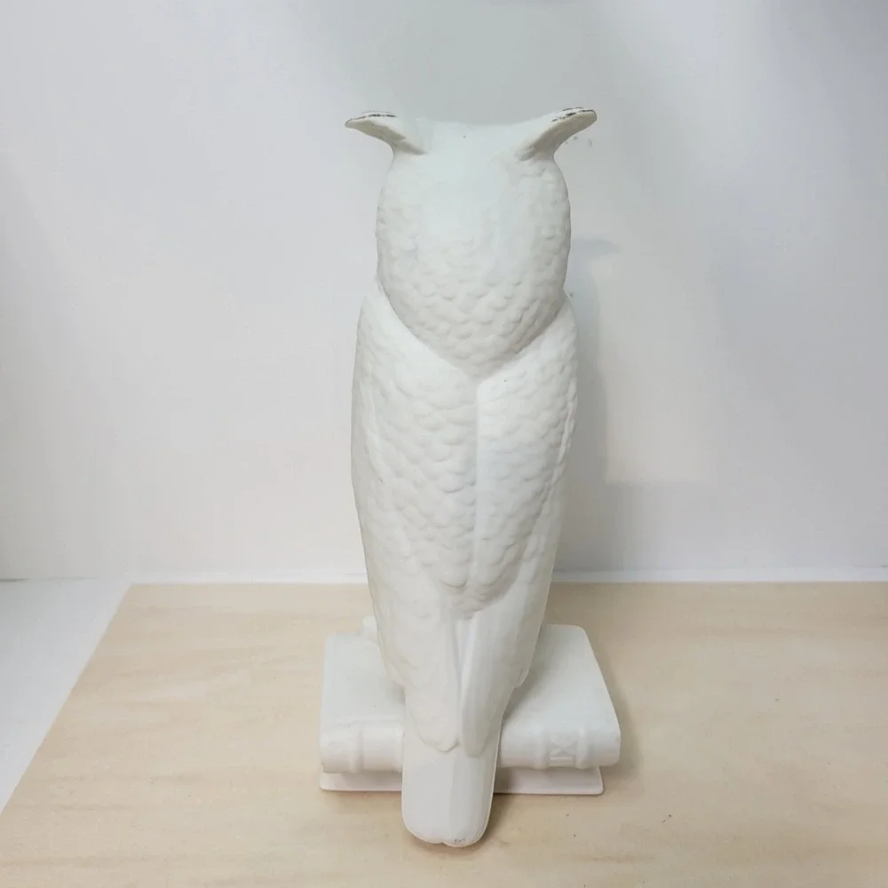 Bolina‎ Trenton USA Ceramic Owl Figurine Statue Owl on Books Decor - Picture 4 of 8